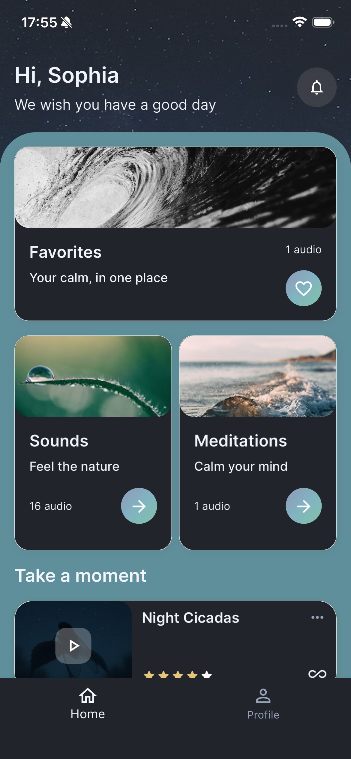 MindBreathe dark mode